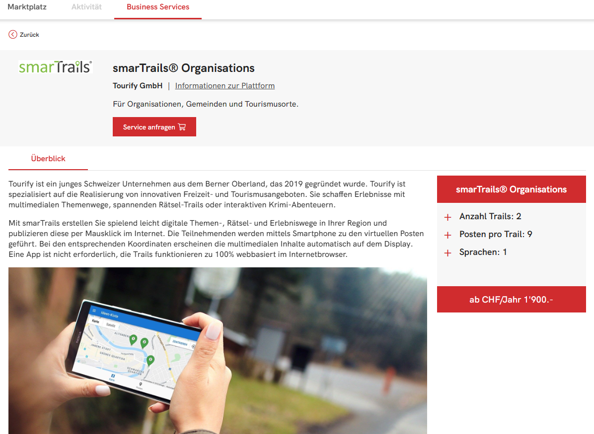 Neuer Business Service smarTrails